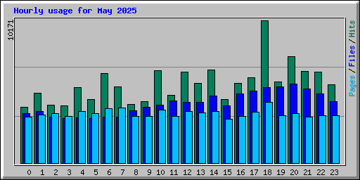 Hourly usage for May 2025